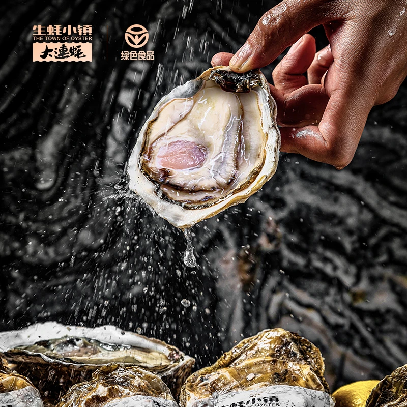 生蚝小镇农产品地理标志认证 正宗刺身大连生蚝12只/盒 绿色食品