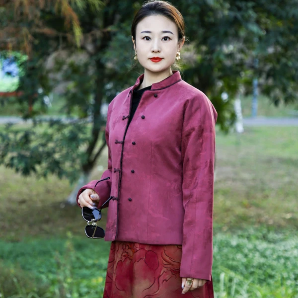 【香云故里】峰峦叠翠绢纺香云纱中式棉服棉衣棉外套XB23B-29I277