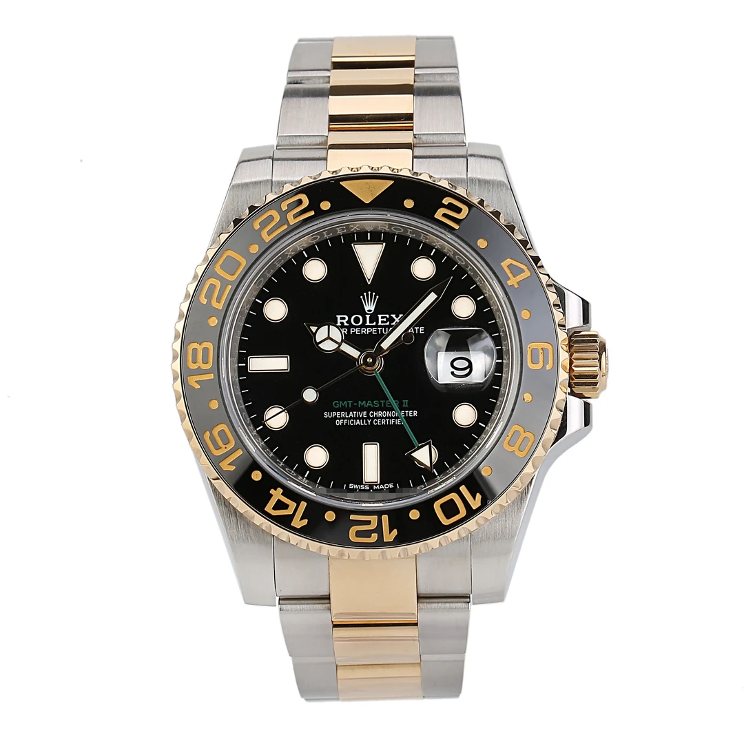99新 Rolex/劳力士 格林尼治型男士机械腕表/小绿针/40表径/单表
