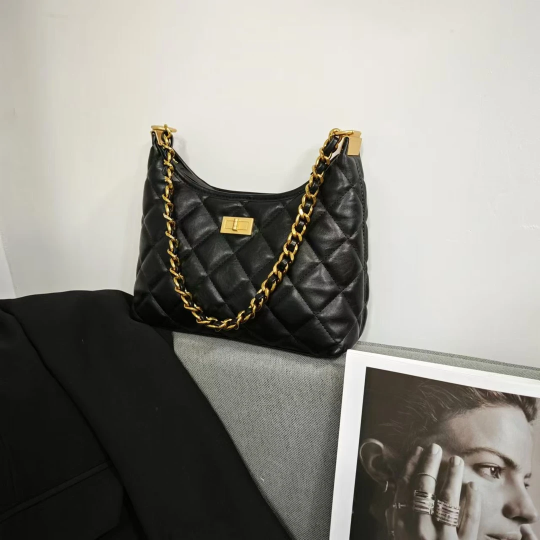 2024新款时尚百搭斜跨包经典单肩包秋冬时尚经典腋下小众包包B188