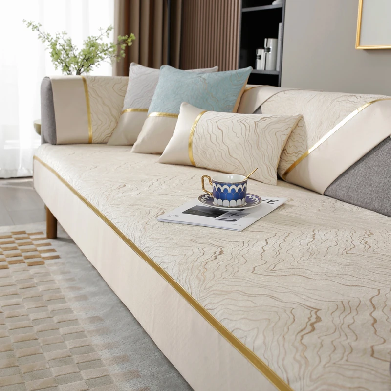 【安澜】盖布巾沙发垫雪尼尔防滑防猫抓全包透气高档沙发套罩