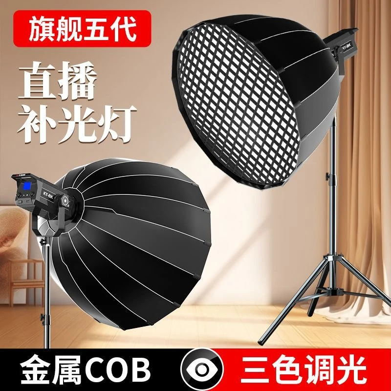 补光灯直播专用拍照摄影补光主播专用常亮视频拍摄柔光影棚球形灯