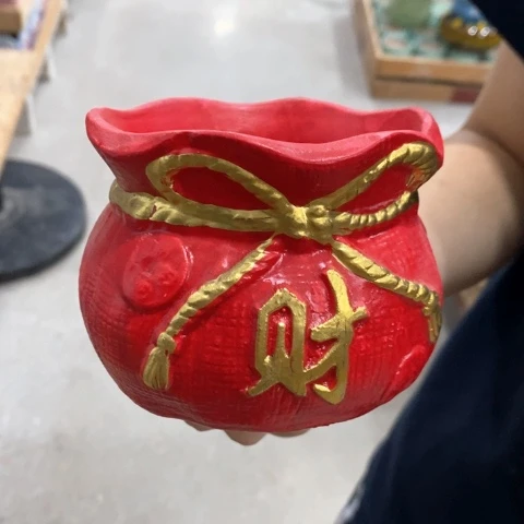 陶瓷20CM以下小红财