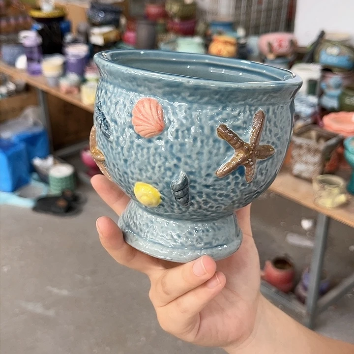 陶瓷20CM以下海洋之星酒杯