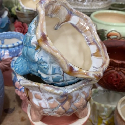 陶瓷20CM以下Q286天蓝，粉一个