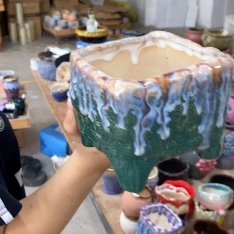 陶瓷20CM以下Q230墨绿