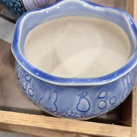 陶瓷20CM以下印章蓝兔