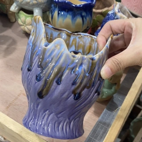 陶瓷20CM以下Q293紫圆