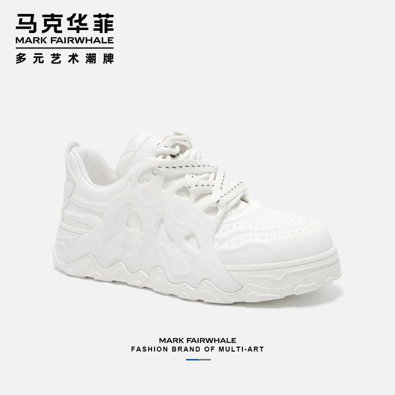 马克华菲小众设计师款火焰山老爹鞋运动小白鞋潮鞋男百搭透气增高