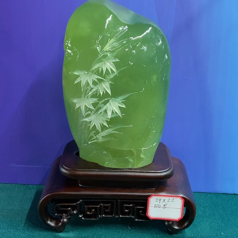 【闪购商品】蛇纹石玉摆件合金用****4