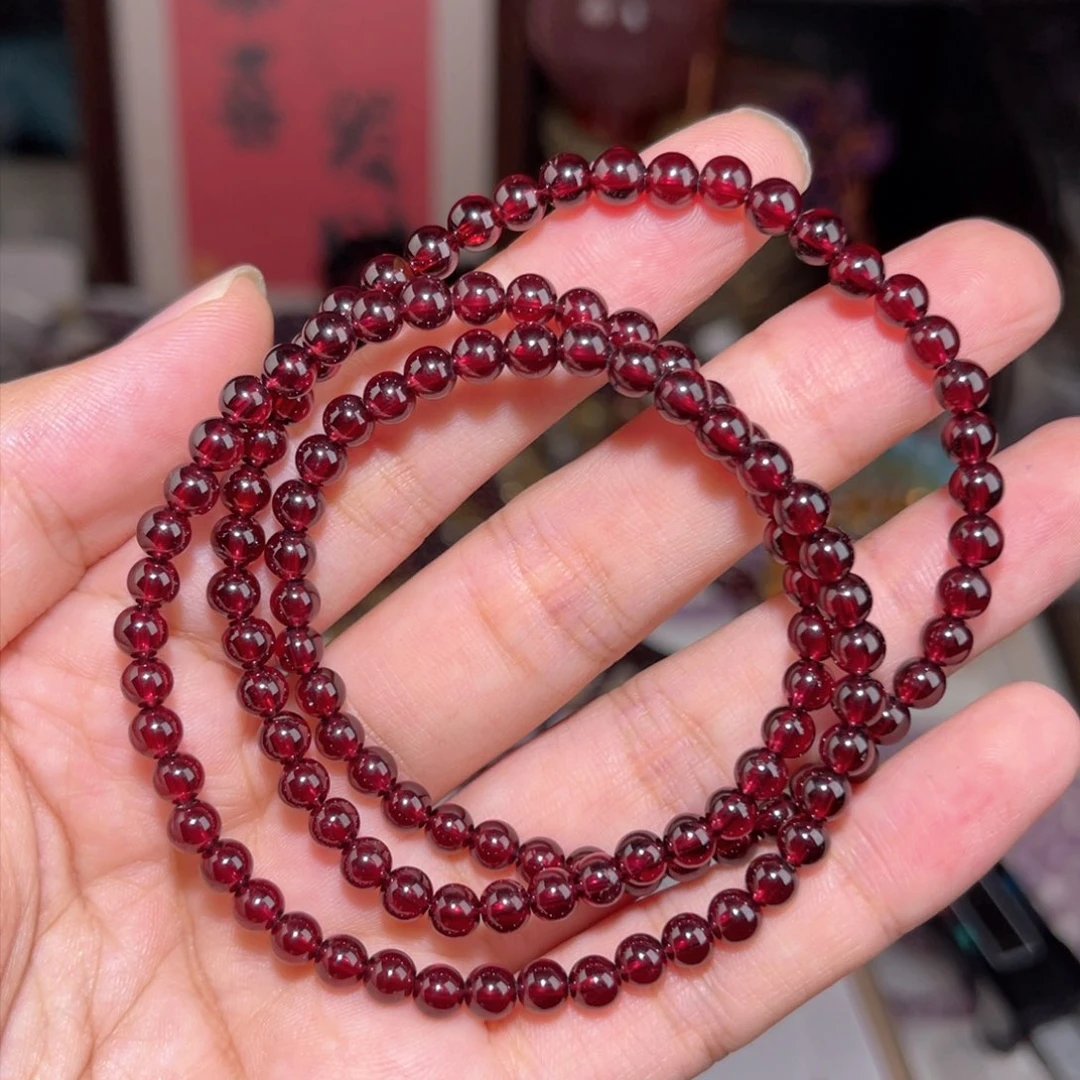 水晶手链未镶嵌石榴石014