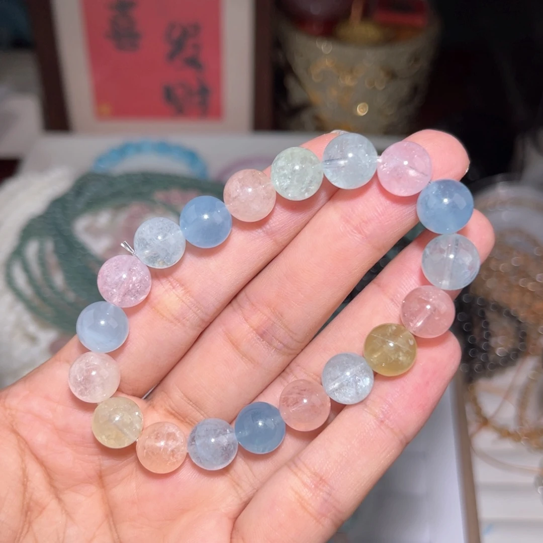 水晶手链未镶嵌摩根石007