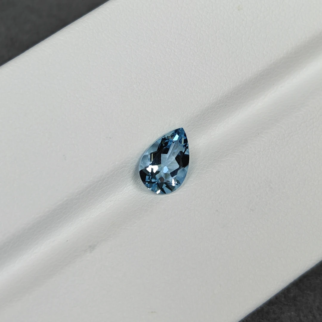 B304-FQ-1.44ct水滴形浓郁圣玛利亚色海蓝宝石/GRC2405070031
