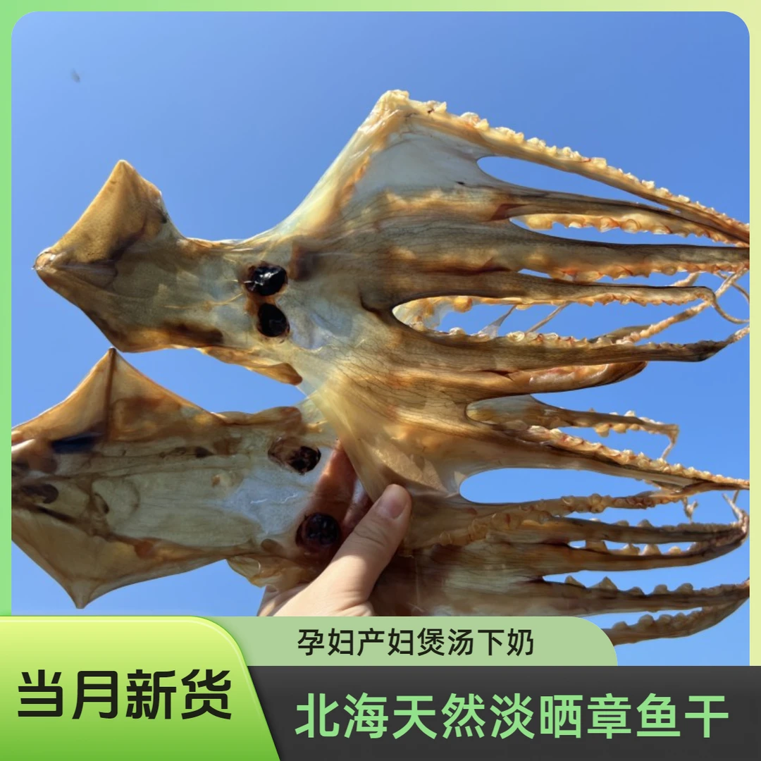 新品上市北海特产海鲜干货章鱼干淡干八爪鱼海鲜干货孕妇月子煲汤