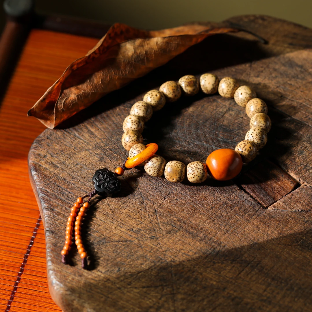 【意婵】《梵星》精品天然星月菩提单圈手串-908004