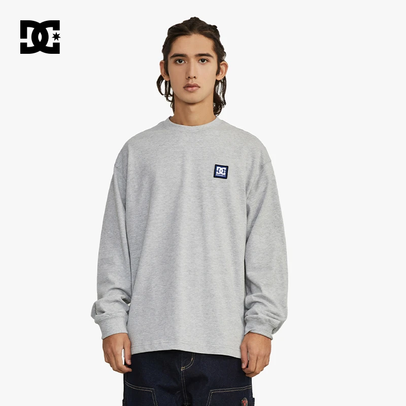 DCSHOES 23春季LOGO贴标休闲百搭经典款长袖T恤男女美式投篮服