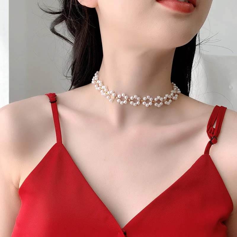 锁骨链女韩国个性脖子饰品choker项圈颈链短款项链颈带潮