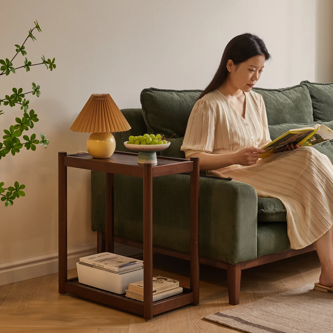 阿梨严选边几茶几中式边柜置物茶几落地新中式客厅家用可移动储物