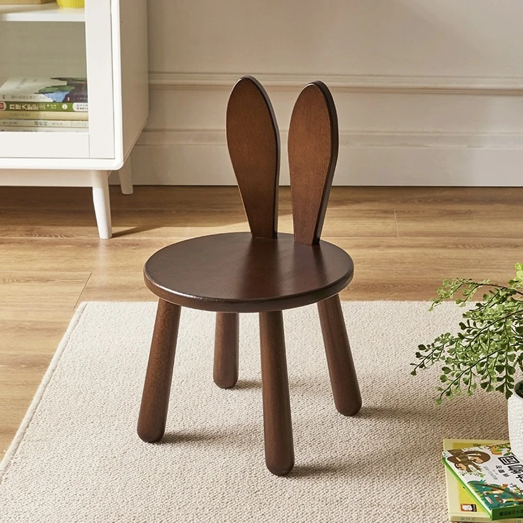 阿梨严选实木兔耳朵小椅子矮凳小凳子儿童椅子