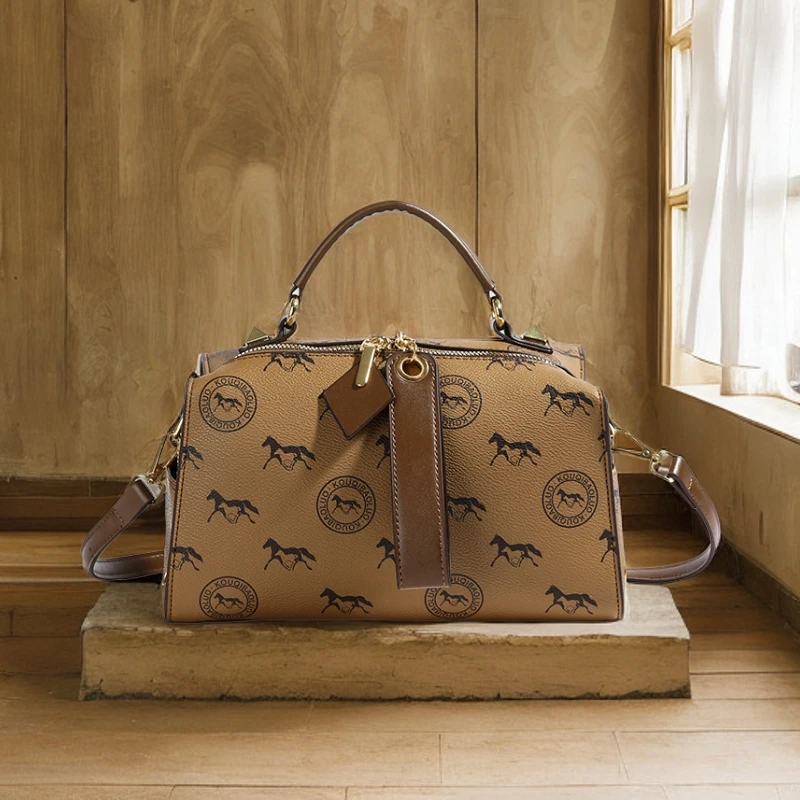 2024秋季新款时尚手提包百搭斜挎包复古单肩斜挎包