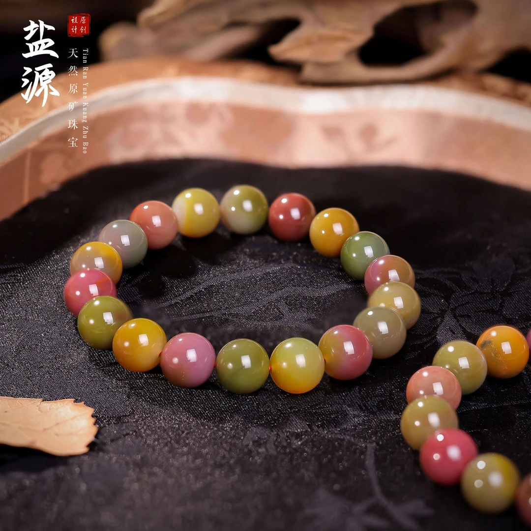 【桃总推荐】老矿盐源10mm圆珠手串多样性发（发一件）@@ZY30701013