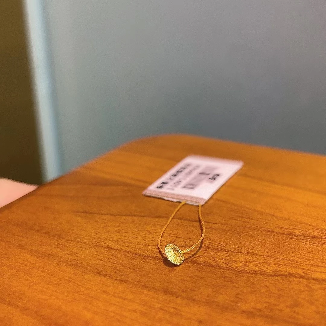 【桃总推荐】18K金配饰飞碟珠隔片约4mm/一个@@HH40114011