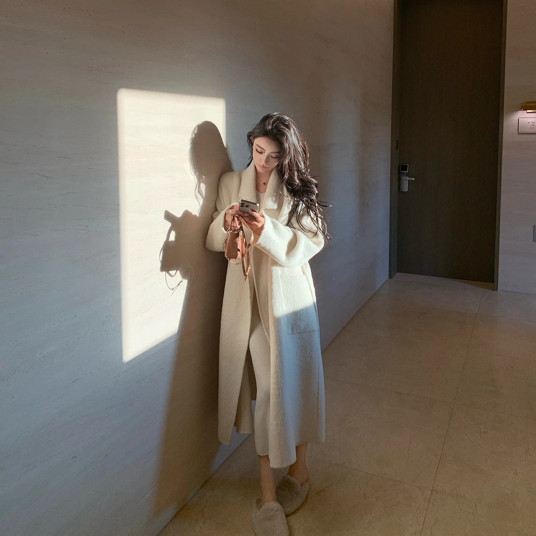 "伯克利大衣"皇室嵿奢秘鲁进口骆马绒美利奴澳毛大衣