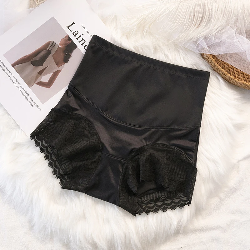 高腰收腹无痕内裤女显瘦提臀不卷边塑身美体裤透气收肚子三角裤女