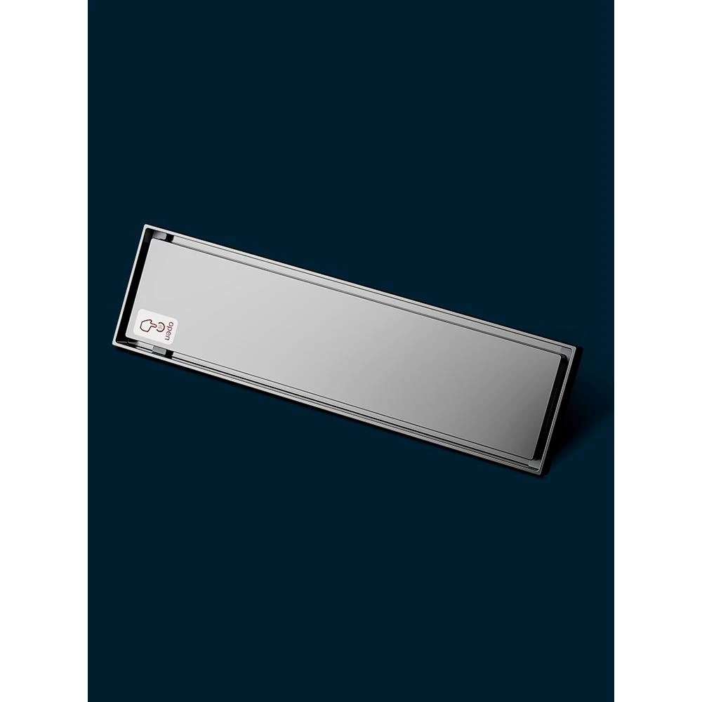 伟星地漏枪灰色不锈钢加厚厨房阳台卫生间50管防虫长条隐形地漏