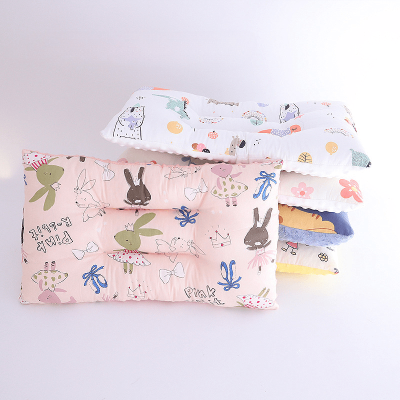 儿童婴幼儿安抚豆豆枕双面可用枕芯枕套一体式可手洗(不建议机洗)