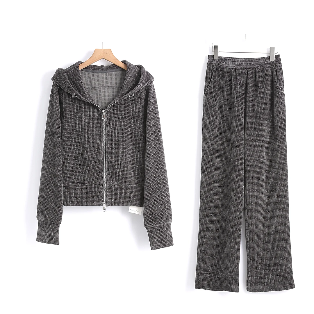 【HONEY AMOR】美拉德色运动休闲外套时尚套装 /HL064C