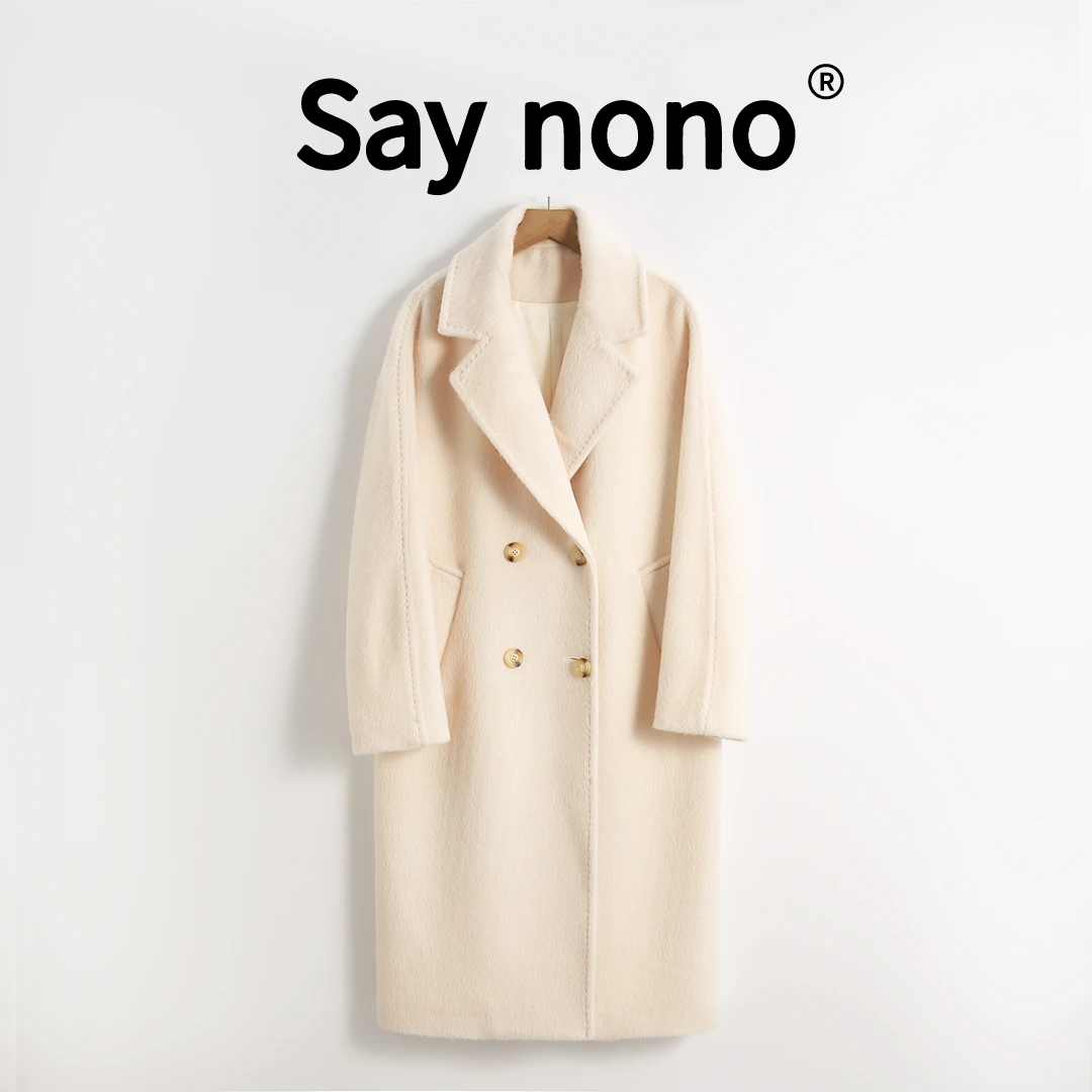 【HONEY AMOR】 保暖时尚高级感苏力羊驼大衣/HZD801