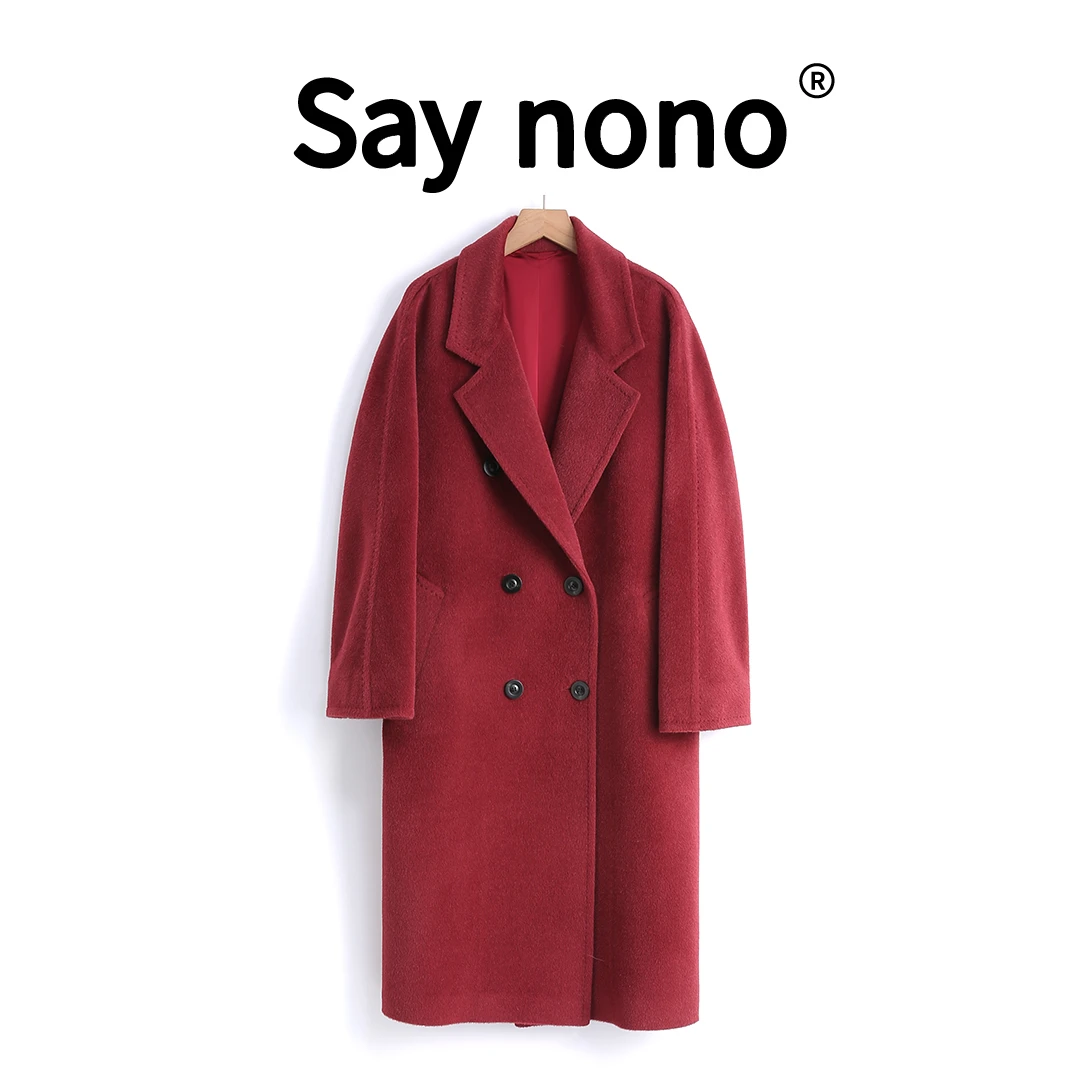 懒猫nono│Saynono 皇室臻选ALPACA羊驼大衣/JNY230661/JNY230661B