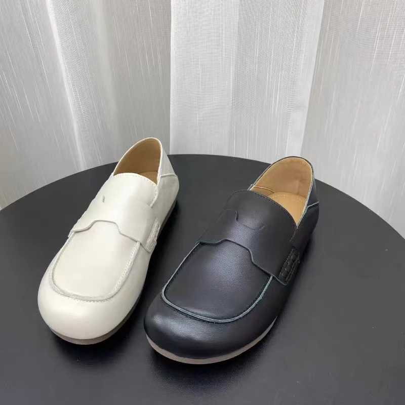 【轻奢尾单】AN6608欧洲站舒适定制款软底软面小牛皮乐福鞋