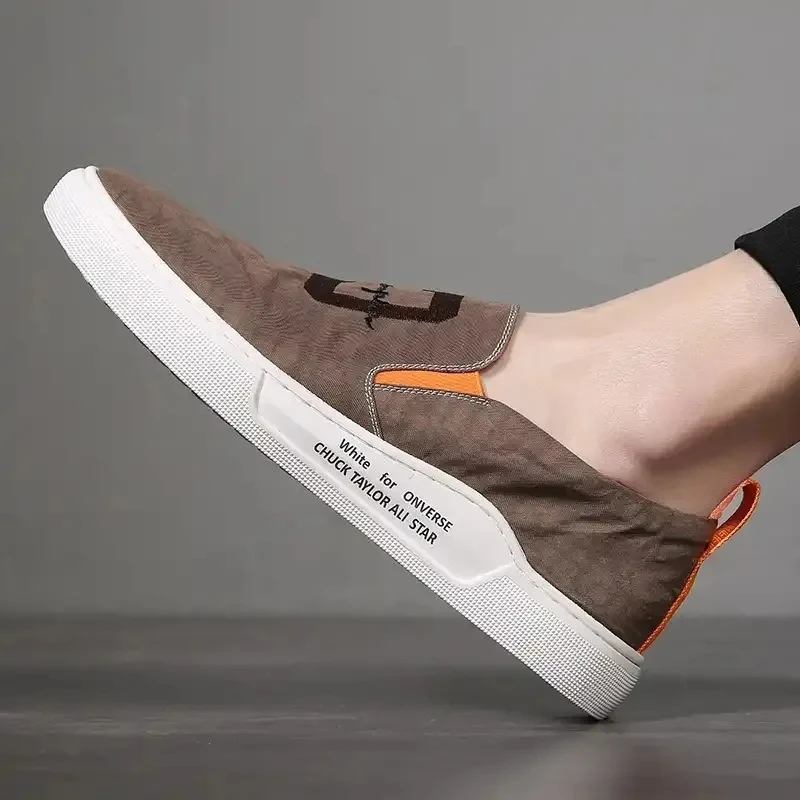 帕达索 潮流男士透气休闲鞋百搭帆布鞋男时尚驾车鞋 GB0534 DJF