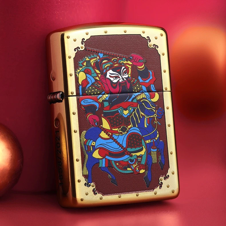 ZIPPO尉迟恭鸿运门神限量3D立体精雕盔甲男士国风个TC9901CY