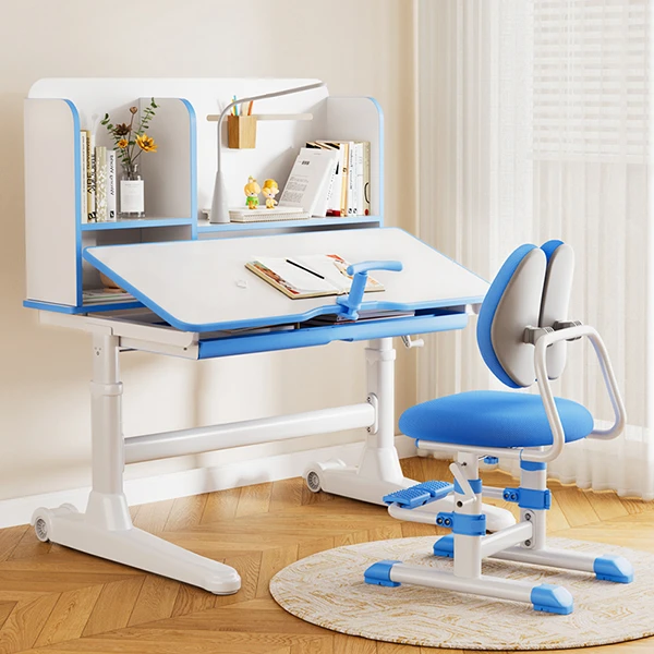 小孩初中小学生作业桌写字台家用可升降学习桌椅儿童学习学习桌椅