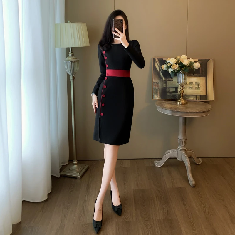 【已开价送运险】早秋气质秋装连衣裙轻奢高端女装高档秋季长袖裙子