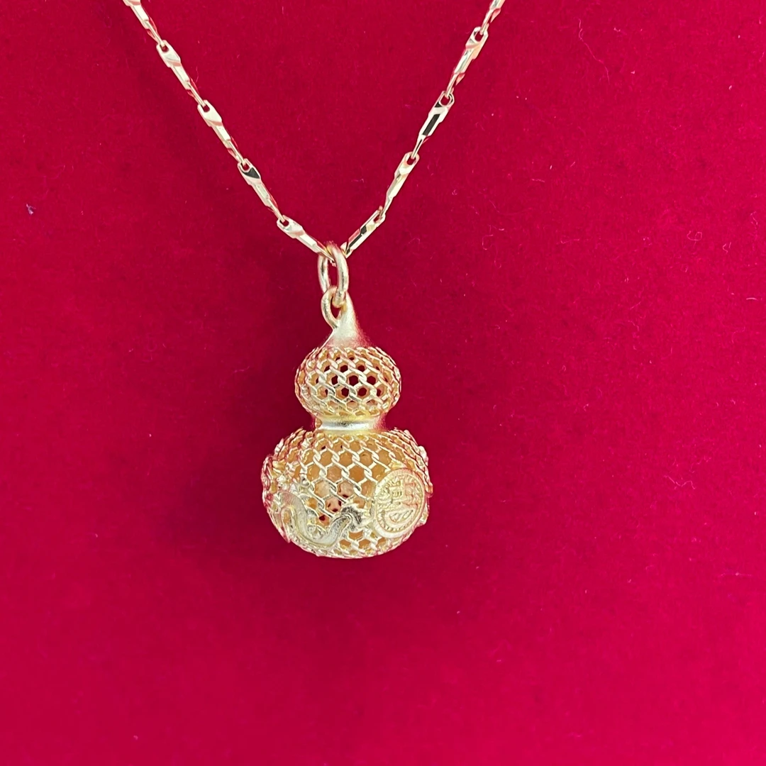 链子足银 足银项链 足银葫芦项链