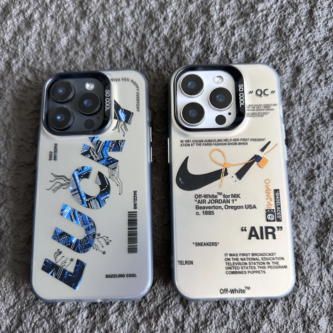 @LUCKY【彩银黑】 软包硬背炫酷手机壳适用苹果/vivo/oppo华为