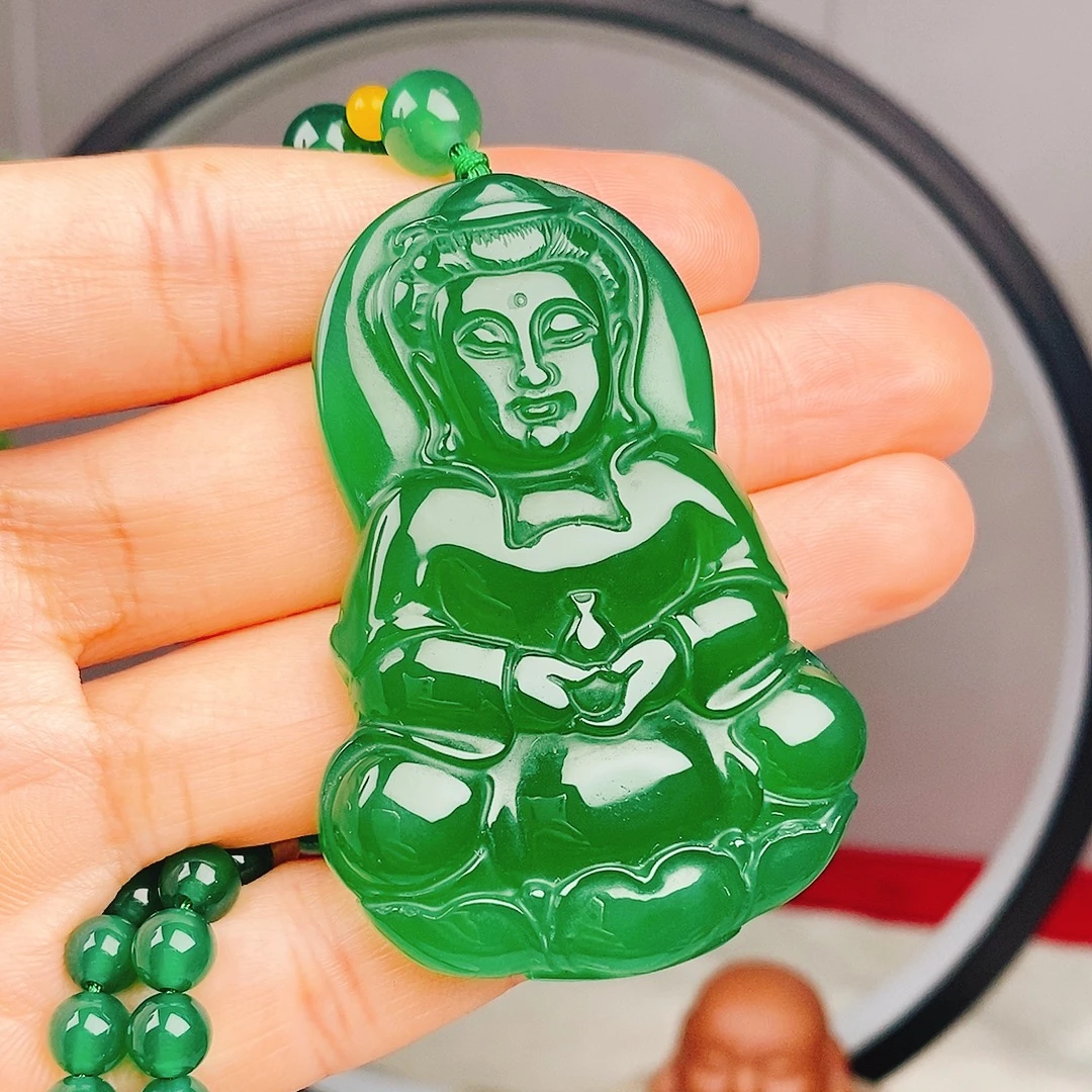 【镇店之宝】帝王大绿<观♥音>吊坠(送珠链)  天然玉石 假一赔三