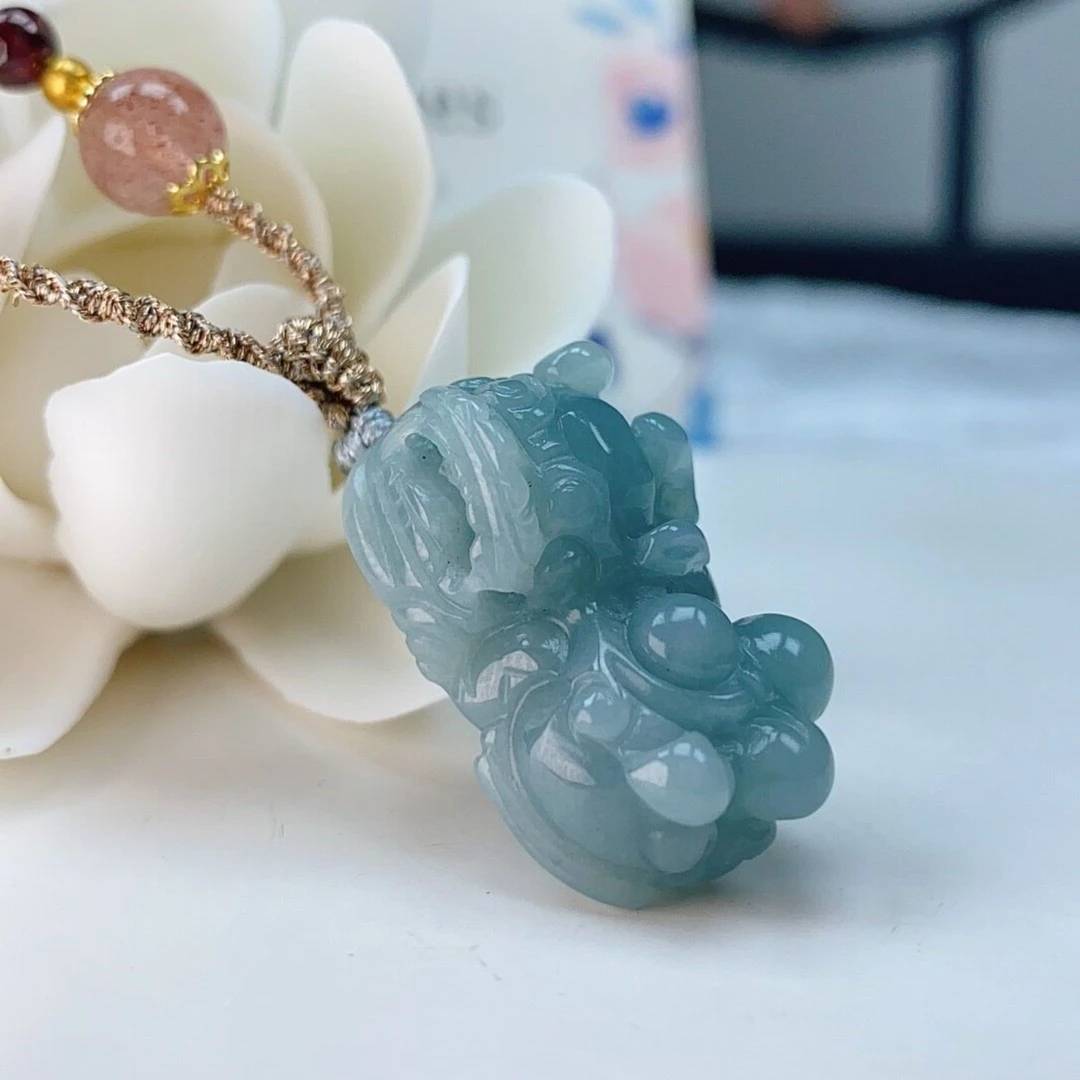 【霸气貔貅】翡翠貔貅吊坠 天然翡翠A货  带证书礼盒