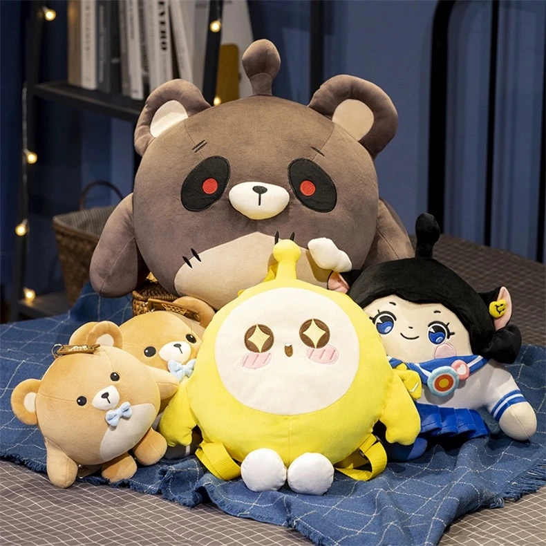 正版蛋仔派对公仔玩偶仔仔熊失心熊JK款抱枕娃娃毛绒玩具礼物送人