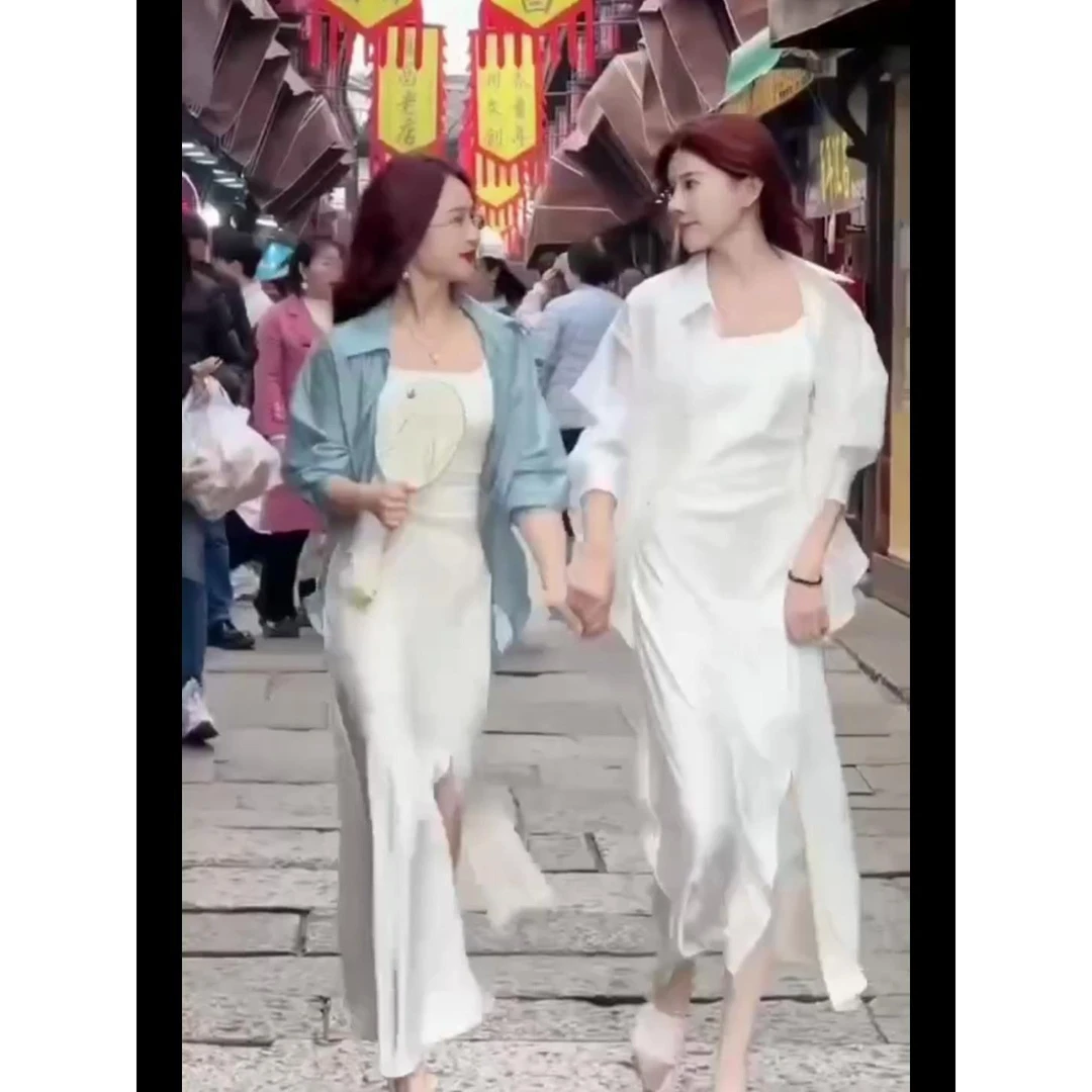 设计中式后背镂空系带罩衫衬衫夏季薄款防晒新款衬衣外套宽松上衣