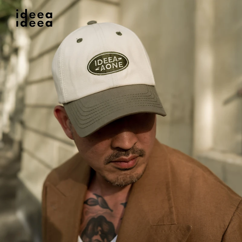 「IDEEA Rover」 春夏季男女款情侣拼色鸭舌帽显脸小百搭休闲棒球帽