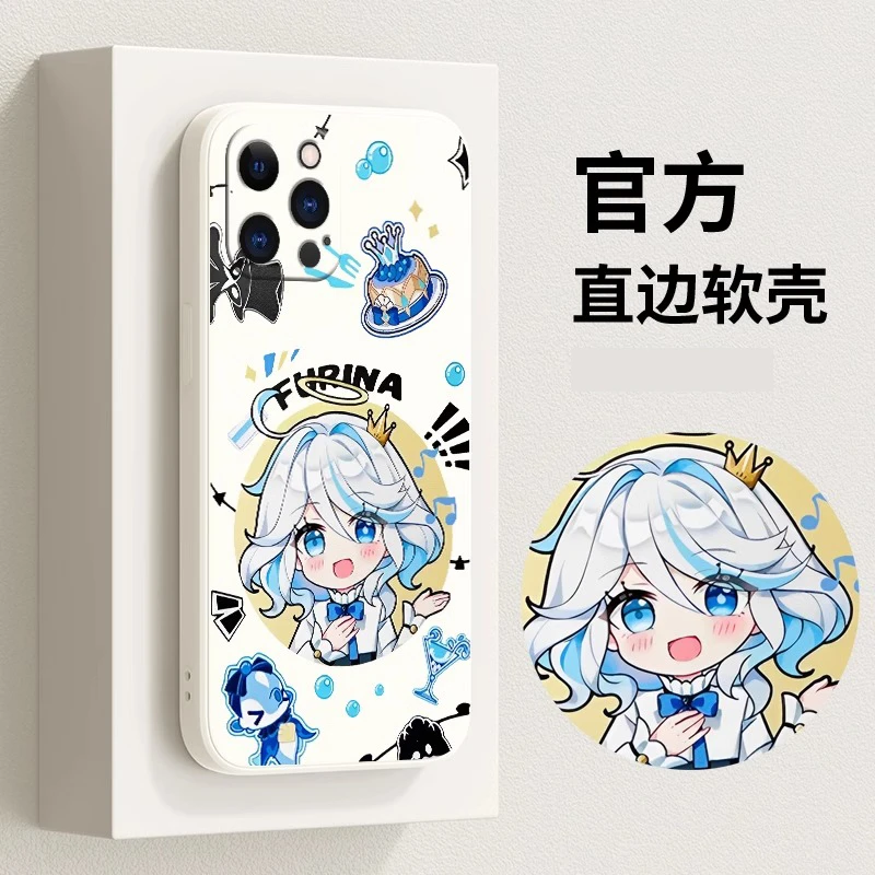 可爱创意芙芙宁娜苹果15适用于手机壳华为荣耀VIVOOPPO小米二次元