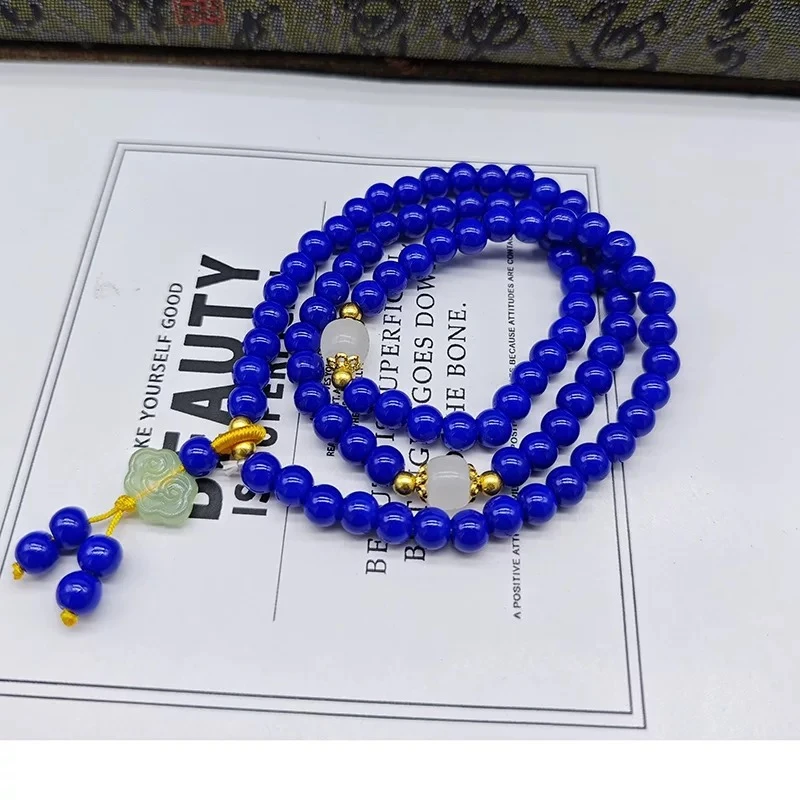 A177 青金石蓝色精品项链