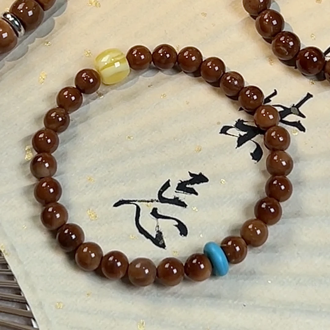 【蜜松】绿小松＋蜜小蜡设计款特级单圈库克菩提手串文玩手串