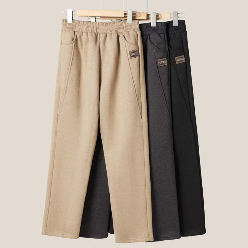 中老年人秋冬裤子妈妈春秋大码保暖长裤老人太太秋装加绒加厚女裤