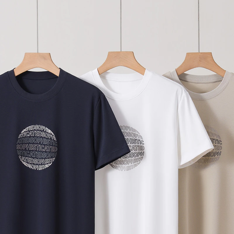 【印花款短袖】圆领短袖男Tt恤休闲户外透气痞帅百搭时尚高档打底衫